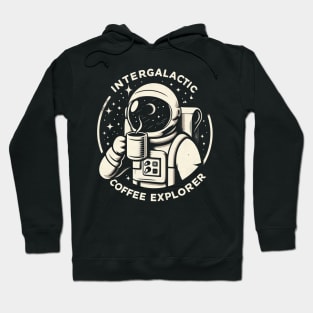 "Intergalactic Coffee Explorer" Space Coffee Hoodie